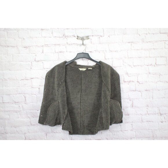 LL Bean Brown Buttons Up Sleeveless Mock Neck Vest Size L - Picture 10 of 11